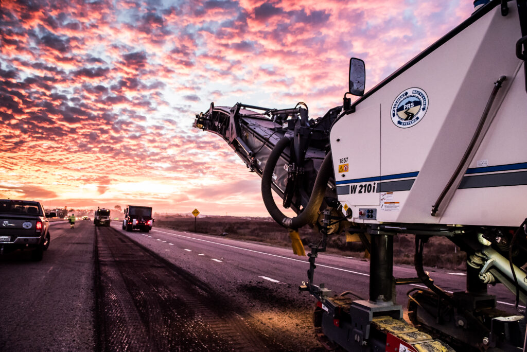 Milling by Pavement Recycling Systems
